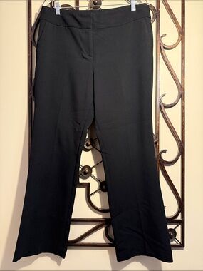 Ann Taylor Factory Black Boot-Cut Pull-On Pants